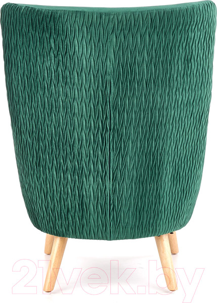 Изображение товара Кресло мягкое Halmar Ravel (темно-зеленый/натуральный)