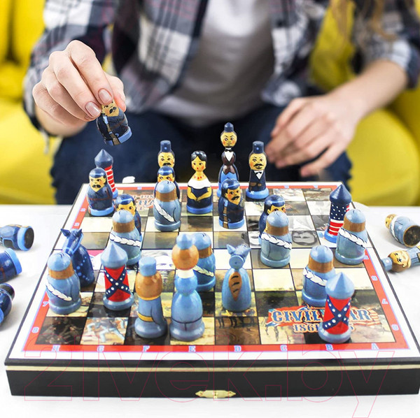 Изображение товара Шахматы Брестская Фабрика Сувениров Гражданская война в США / ch_civilwar