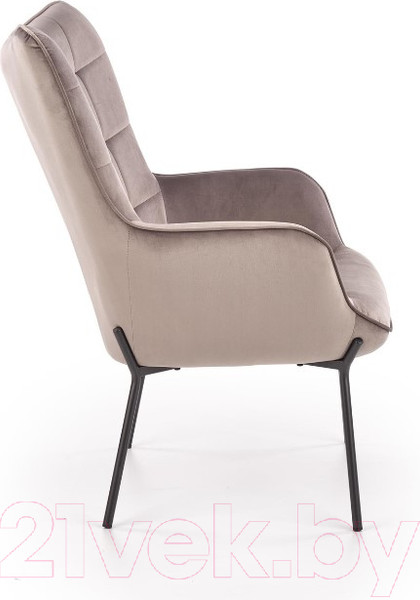 Изображение товара Кресло мягкое Halmar Castel (серый/черный)