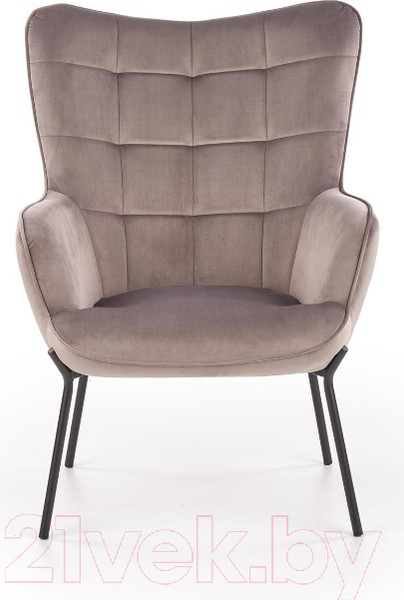 Изображение товара Кресло мягкое Halmar Castel (серый/черный)