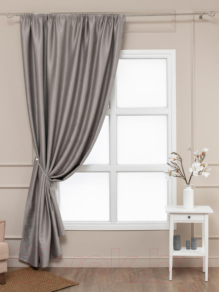 Изображение товара Штора Ника Зварико 888250 200x250 (серо-бежевый/жемчужный 02)