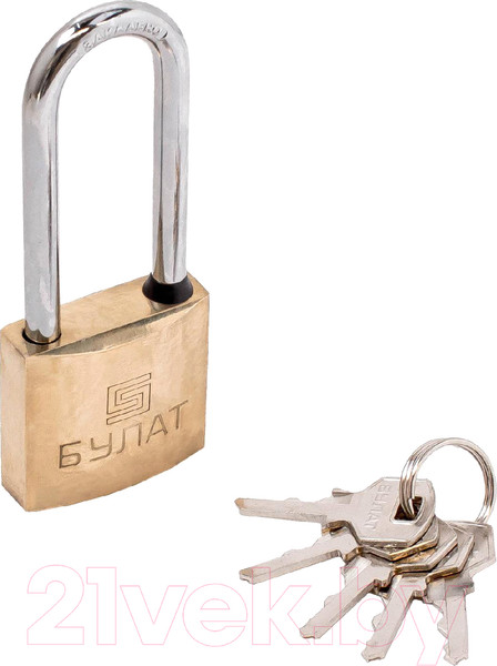 Изображение товара Замок навесной БУЛАТ ВС 1140-01 5 ключей