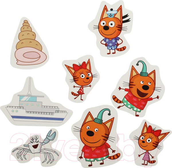 Изображение товара Развивающая игра Умные игры Любимые герои. Три кота. IQ-липучки / 4650250514879