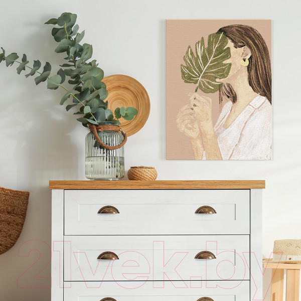 Изображение товара Картина Orlix Девушка с монстерой / CA-13942