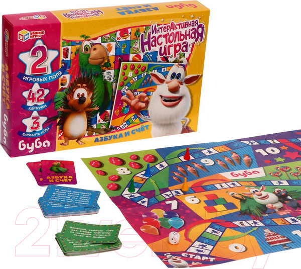 Изображение товара Набор игр Умные игры Азбука и счет. Буба / 4680107930446