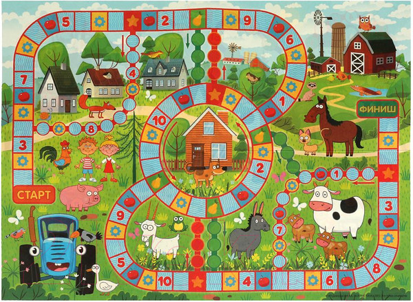 Изображение товара Настольная игра Умные игры Азбука и счет. Синий трактор / 4680107941657