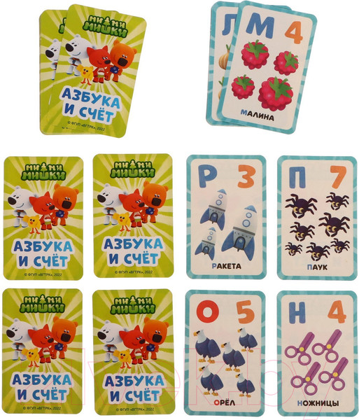 Изображение товара Настольная игра Умные игры Азбука и счет. Ми-ми-мишки / 4680107974259