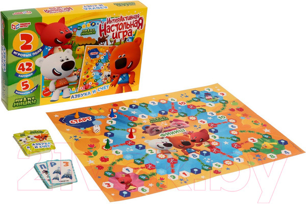 Изображение товара Настольная игра Умные игры Азбука и счет. Ми-ми-мишки / 4680107974259