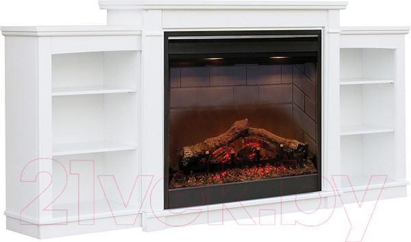 Изображение товара Каминокомплект Смолком Jazz TV Stand MB/JUP/SYM26 + DF2608-INT Symphony 26 (бьянко белый)