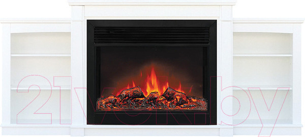 Изображение товара Каминокомплект Смолком Jazz TV Stand MB/JUP/SYM26 + Moonblaze Deluxe-s BL LT (бьянко белый)