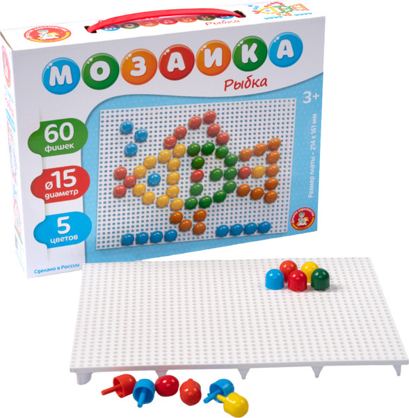 Изображение товара Развивающая игра Десятое королевство Мозаика Рыбка / 02208