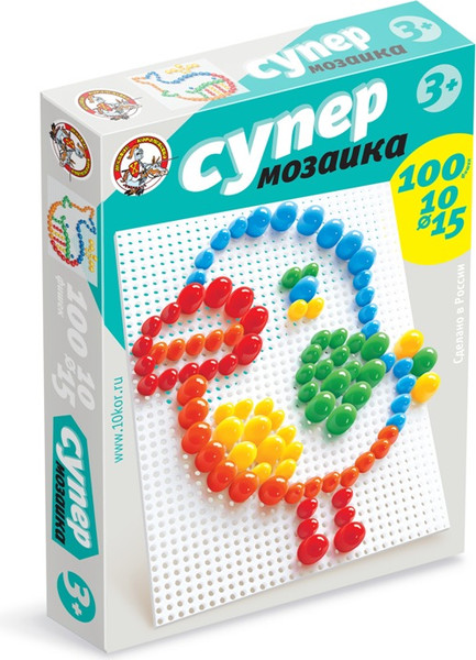 Изображение товара Развивающая игра Десятое королевство Мозаика Супер / 02019