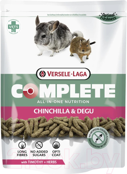 Изображение товара Корм для грызунов Versele-Laga Chinchilla & Degu Complete / 461313 (1.75кг)