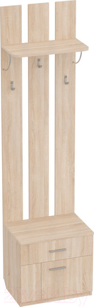 Изображение товара Секция в прихожую Мебельград Элана 55x40.5x208.5 (дуб сонома)