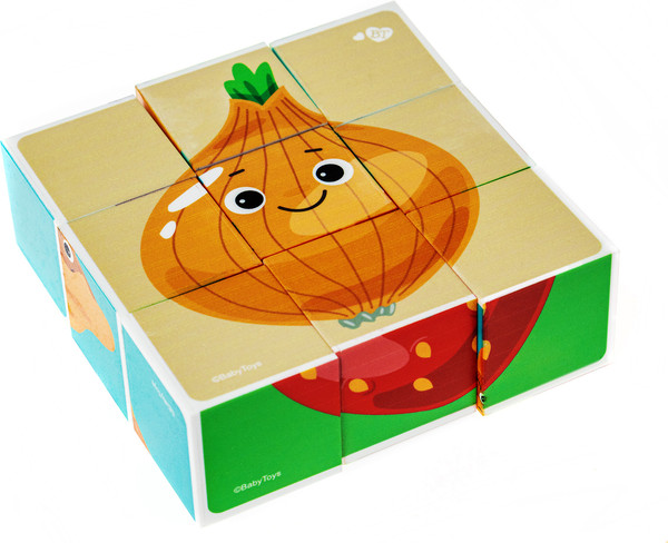 Изображение товара Развивающий игровой набор Baby Toys Кубики Веселый урожай / 03536