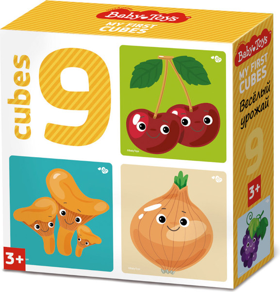 Изображение товара Развивающий игровой набор Baby Toys Кубики Веселый урожай / 03536