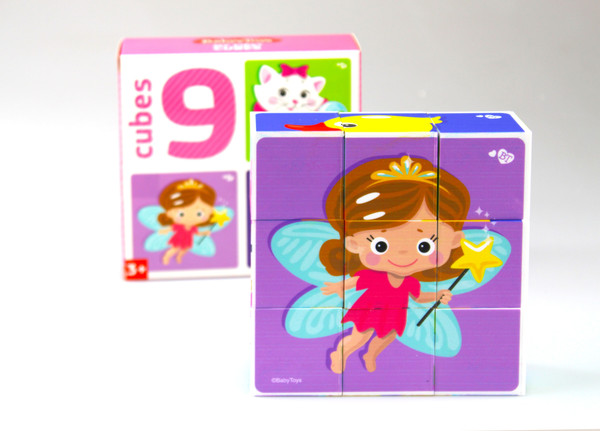 Изображение товара Развивающий игровой набор Baby Toys Кубики Для маленьких принцесс / 03534