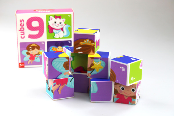 Изображение товара Развивающий игровой набор Baby Toys Кубики Для маленьких принцесс / 03534