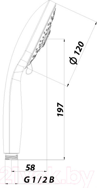Изображение товара Лейка ручного душа LEMARK LM0315C