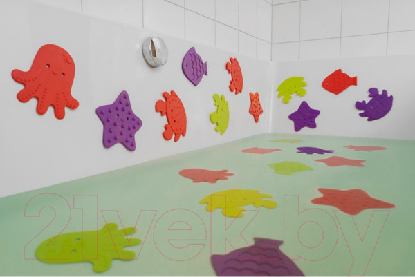 Изображение товара Набор ковриков для купания ROXY-KIDS RBM-010-4 (4шт)