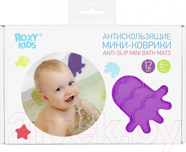 Изображение товара Набор ковриков для купания ROXY-KIDS RBM-010-12 (12шт)