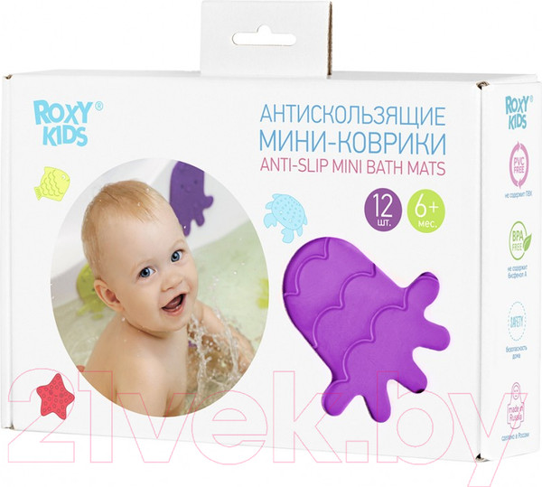 Изображение товара Набор ковриков для купания ROXY-KIDS RBM-010-12 (12шт)