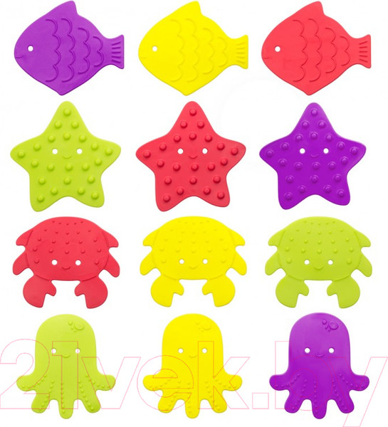 Изображение товара Набор ковриков для купания ROXY-KIDS RBM-010-12 (12шт)