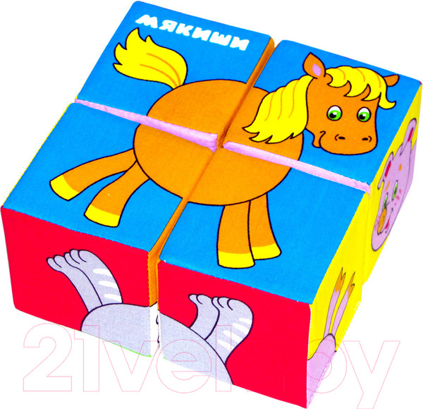 Изображение товара Развивающая игра Мякиши Собери картинку. Домашние животные / 209