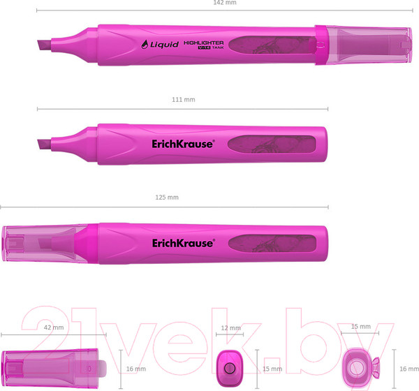 Изображение товара Текстовыделитель Erich Krause Liquid Visioline V-14 Neon / 56029