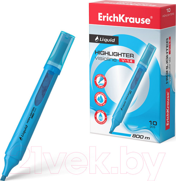 Изображение товара Текстовыделитель Erich Krause Liquid Visioline V-14 Neon / 56030