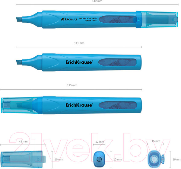 Изображение товара Текстовыделитель Erich Krause Liquid Visioline V-14 Neon / 56030