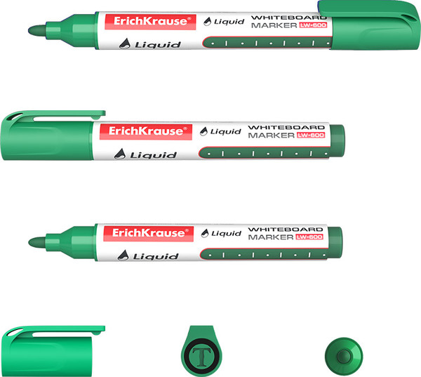 Изображение товара Маркер для доски Erich Krause Liquid LW-600 / 56096 (зеленый)