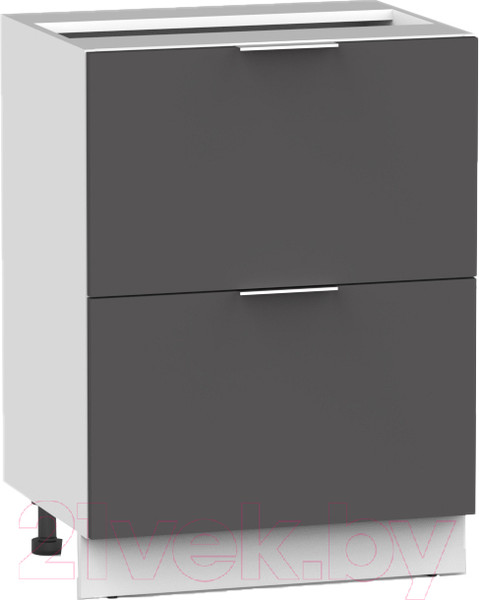 Изображение товара Шкаф-стол кухонный Интермебель Микс Топ ШСР 850-11-600 без столешницы (графит серый)