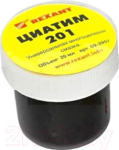Изображение товара Смазка техническая Rexant Циатим-201 / 09-3957 (20мл)