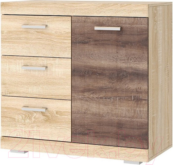 Изображение товара Тумба Памир Соната КС-900 1Д (дуб сонома/сакраменто)
