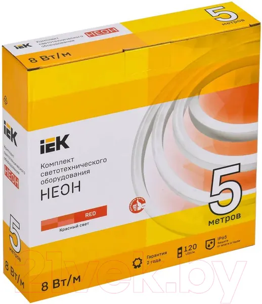 Изображение товара Гибкий неон IEK LSR5-R-120-65-2-05-S0