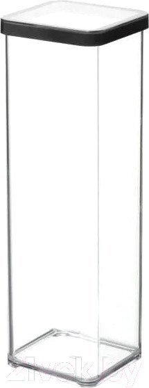 Изображение товара Емкость для хранения Rotho Loft Premium / 1160608080 (прозрачный/черный)