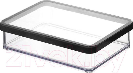 Изображение товара Емкость для хранения Rotho Loft Premium / 1160908080 (прозрачный/черный)