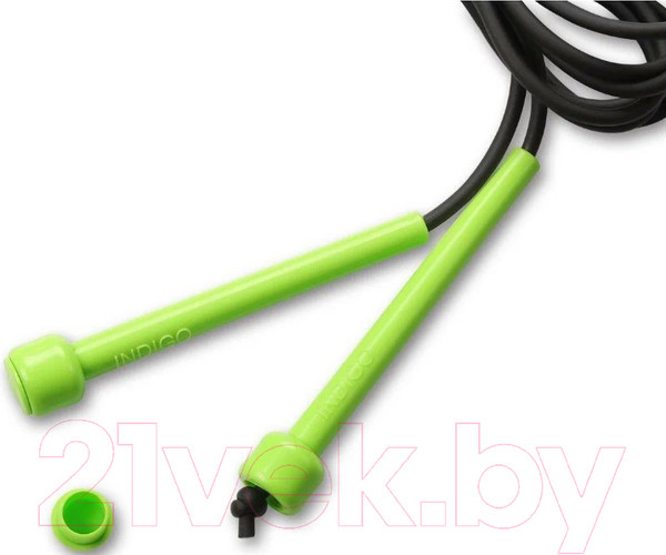 Изображение товара Скакалка Indigo Sport SM-405 (салатовый/черный)