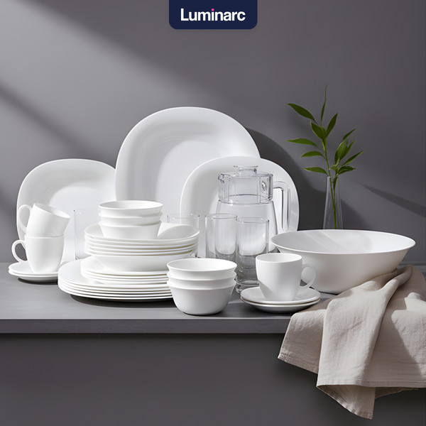 Изображение товара Набор столовой посуды Luminarc Carine White N4781 (46пр)