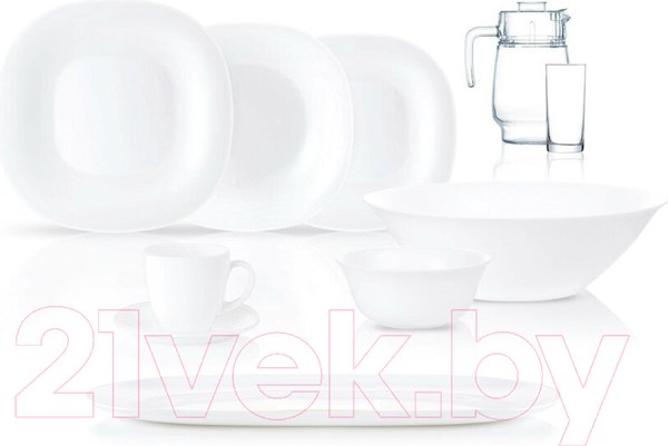 Набор столовой посуды Luminarc Carine White N4781 (46пр)