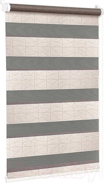 Изображение товара Рулонная штора Delfa Сантайм День-Ночь Роко МКД DN-43053 (68x215, розовый)