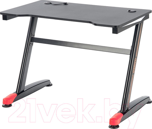 Изображение товара Компьютерный стол Halmar B40 (черный/красный)