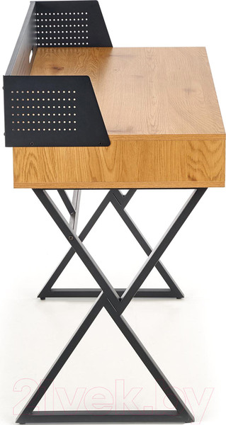 Изображение товара Письменный стол Halmar B43 (дуб золото/черный)