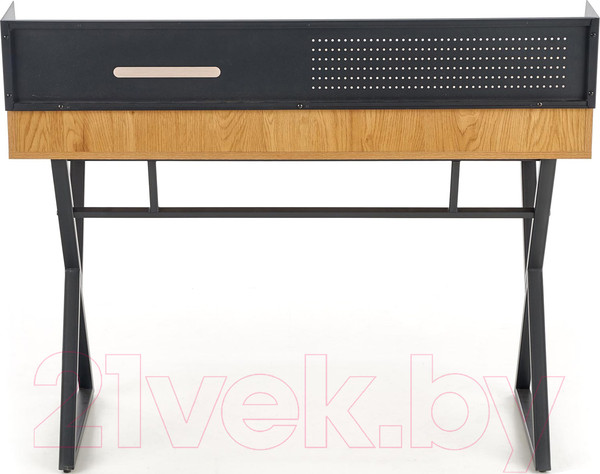 Изображение товара Письменный стол Halmar B43 (дуб золото/черный)