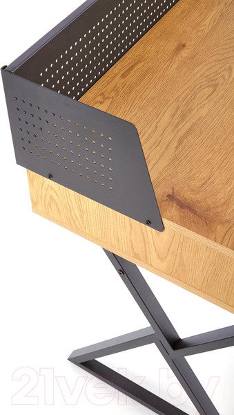 Изображение товара Письменный стол Halmar B43 (дуб золото/черный)