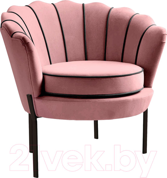 Изображение товара Кресло мягкое Halmar Angelo (розовый/черный)