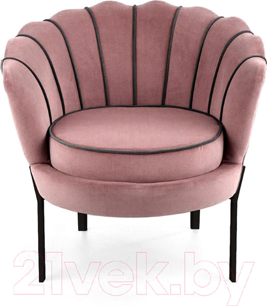 Изображение товара Кресло мягкое Halmar Angelo (розовый/черный)