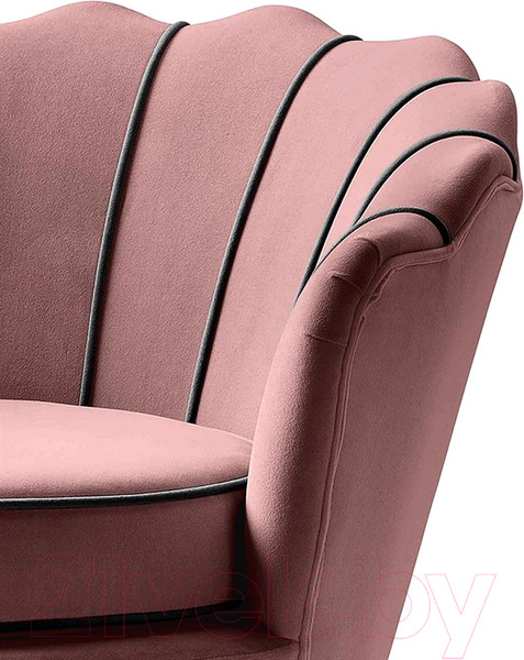 Изображение товара Кресло мягкое Halmar Angelo (розовый/черный)