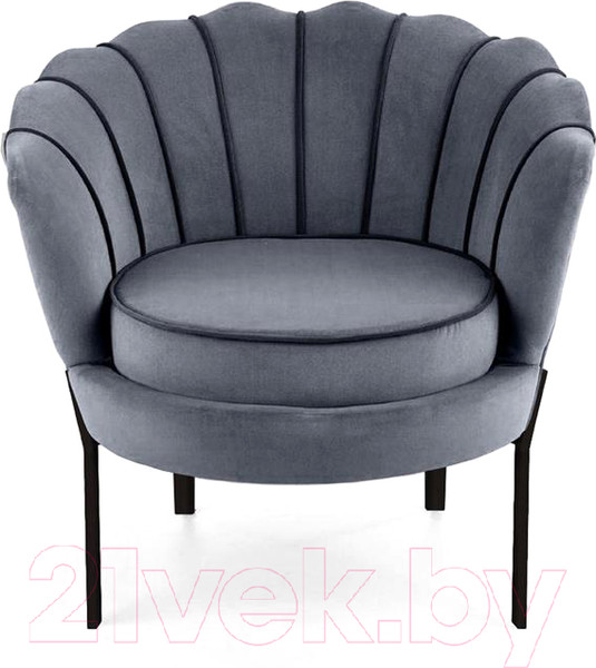 Изображение товара Кресло мягкое Halmar Angelo (серый/черный)